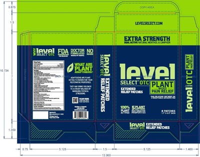 Level Select Menthol Camphor Patch (Levelotc Patch Carton 3)